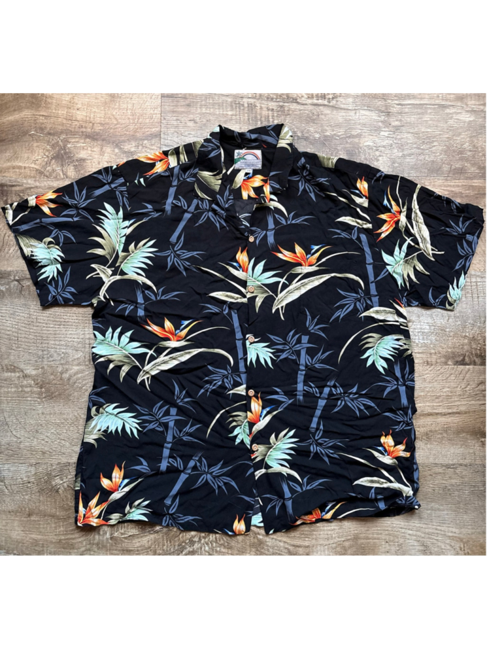 Paradise Found Bird of Paradise Hawaiian Shirt - Size 2XL